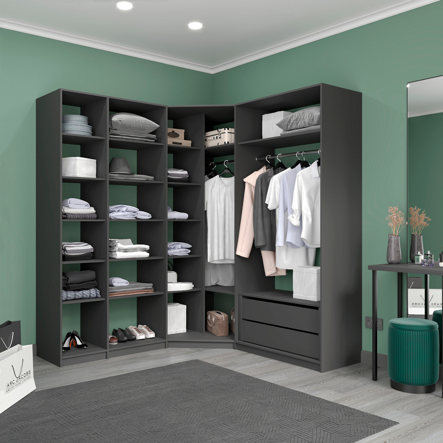 Готовые гардеробные системы "Локер"